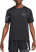 Nike Running - Run Division Rise 365 Dri-FIT - T-shirt de course à imprimé graphique réfléchissant - Bleu marine
