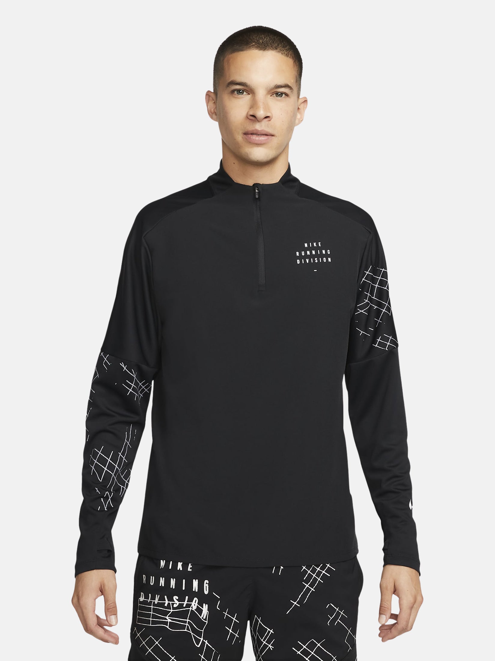 Tee-shirt à manches longues Nike Dri-FIT Run Division Element Men s 1/2-Zip Flash Running Top